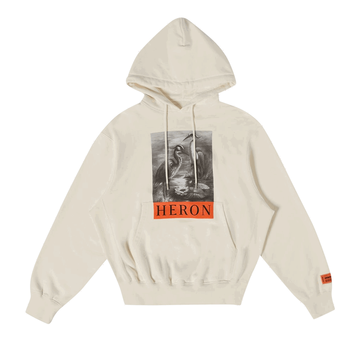 Суитчър HERON PRESTON NF Heron BW Hoodie Бяло | HMBB024C99JER0030110, 0