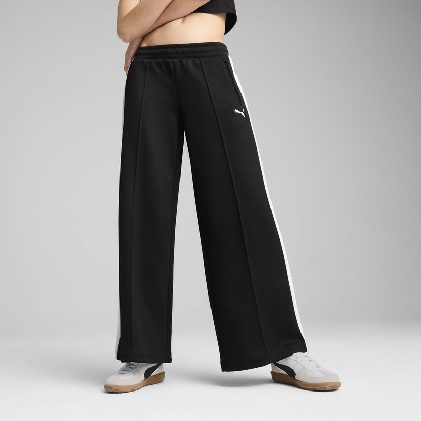 Спортни панталони Puma T7 Wide Leg Track Pants Черно | 629803_01