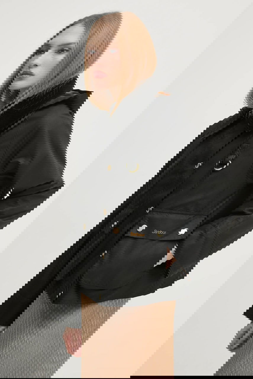 Яке Barbour Barbour Reighton Wax Oversize Jacket Черно | LWX1397, 0