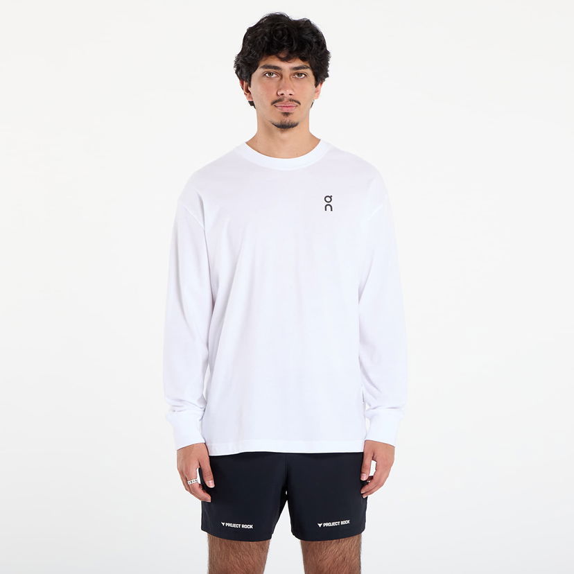 Тениска On Running Club Long Sleeve T-Shirt Бяло | 1ME30120069