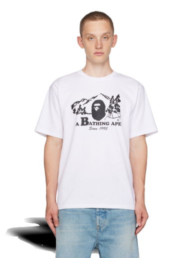 Тениска BAPE Camp T-Shirt Бяло | 001TEJ801046M