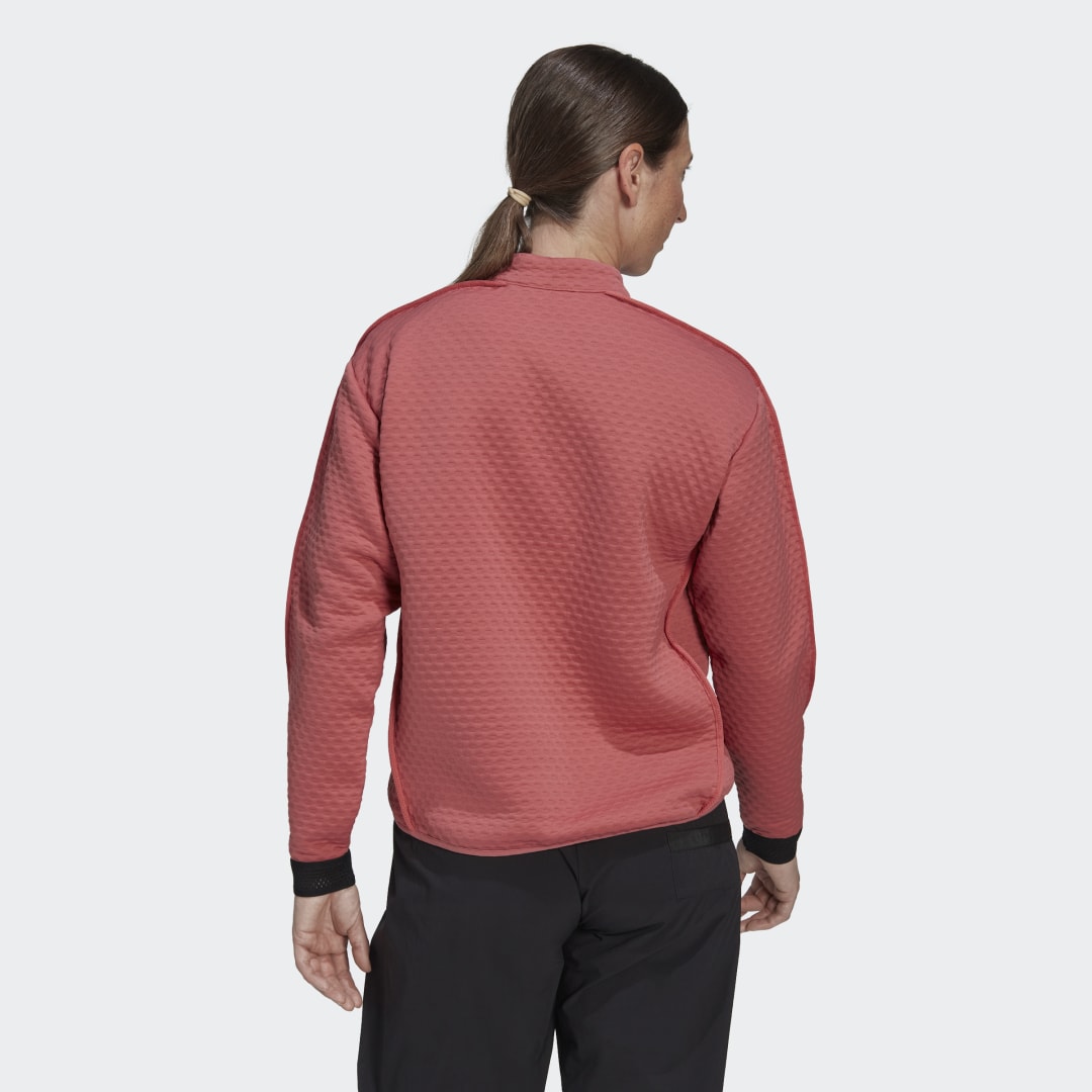 Суитчър adidas Originals Terrex Hike 1/2 Zip Fleece Розово | HH9275, 1