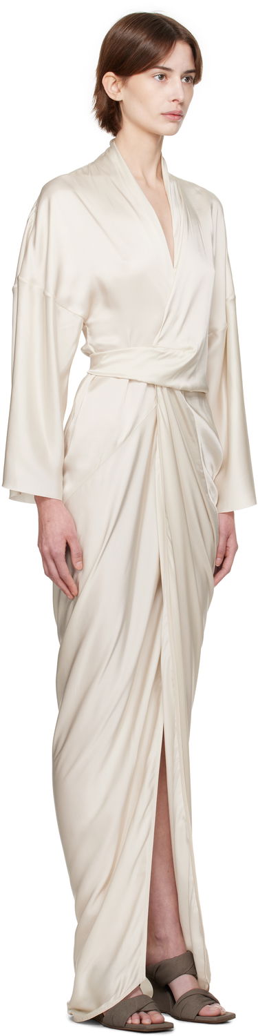 Pокля Rick Owens Rick Owens Hollywood Wrap Maxi Dress Бежово | RP01E7566 SCH, 1