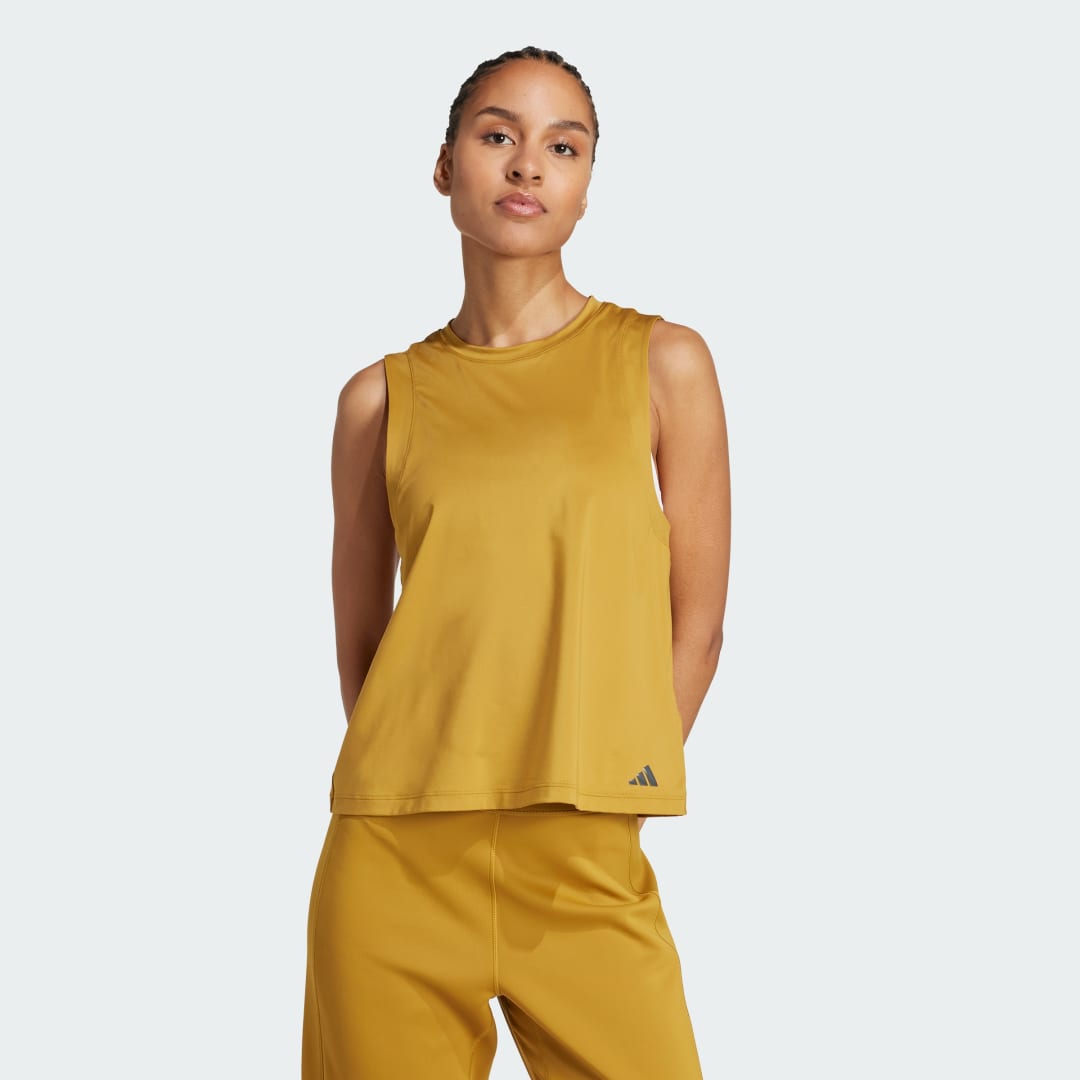Потник adidas Performance Yoga Tank Top Жълто | JL7791, 0