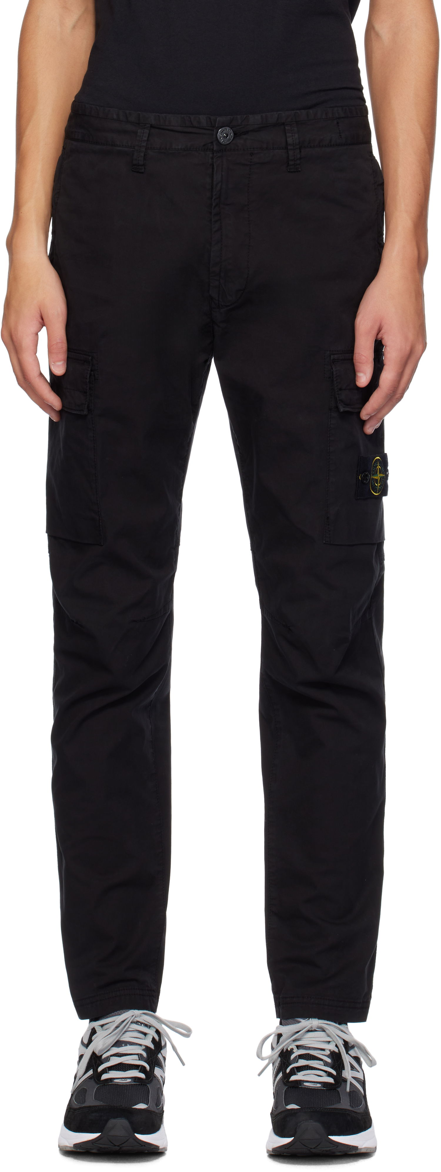 Карго панталони Stone Island Stone Island Supima Cotton Twill Cargo Pants Черно | 811530410, 0