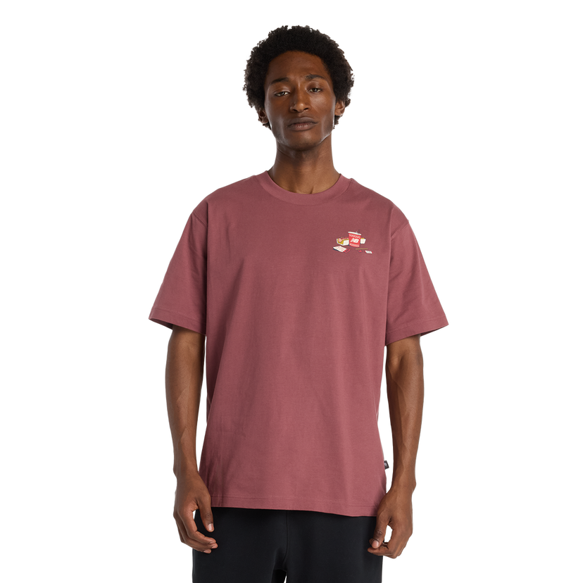 Тениска New Balance Spectator Graphic T-Shirt Бургунди | MT53931-WAD