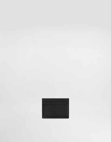 Портфейл Dolce & Gabbana Woven Dg Logo Leather Card Holder Черно | BI0330AK27480999, 2