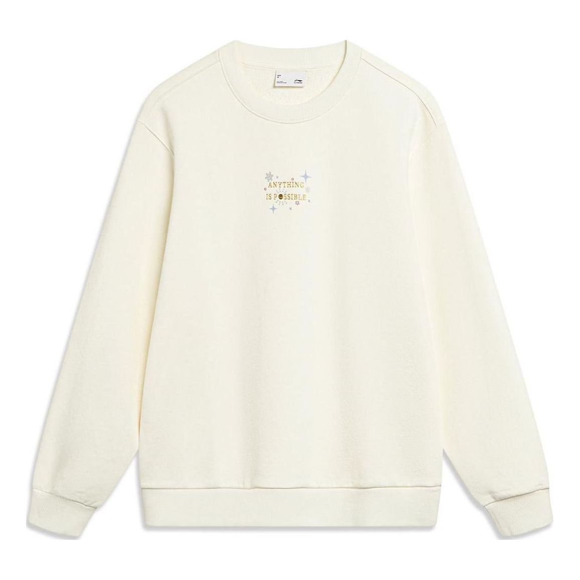 Суитчър Li-Ning Floral Logo Sweatshirt Бежово | AWDT818-1, 0