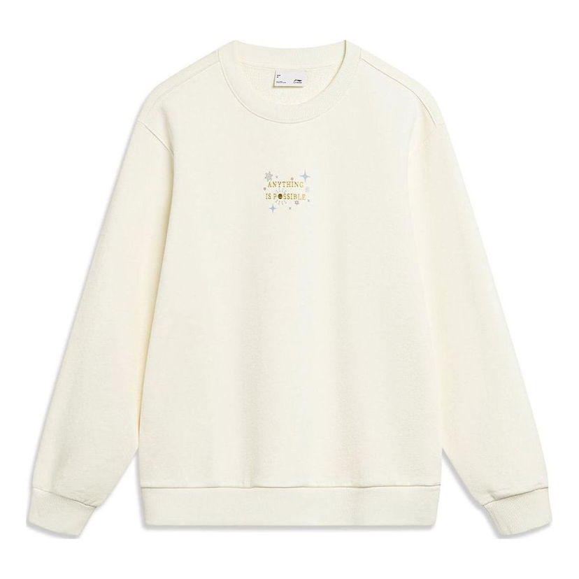Суитчър Li-Ning Floral Logo Sweatshirt Бежово | AWDT818-1