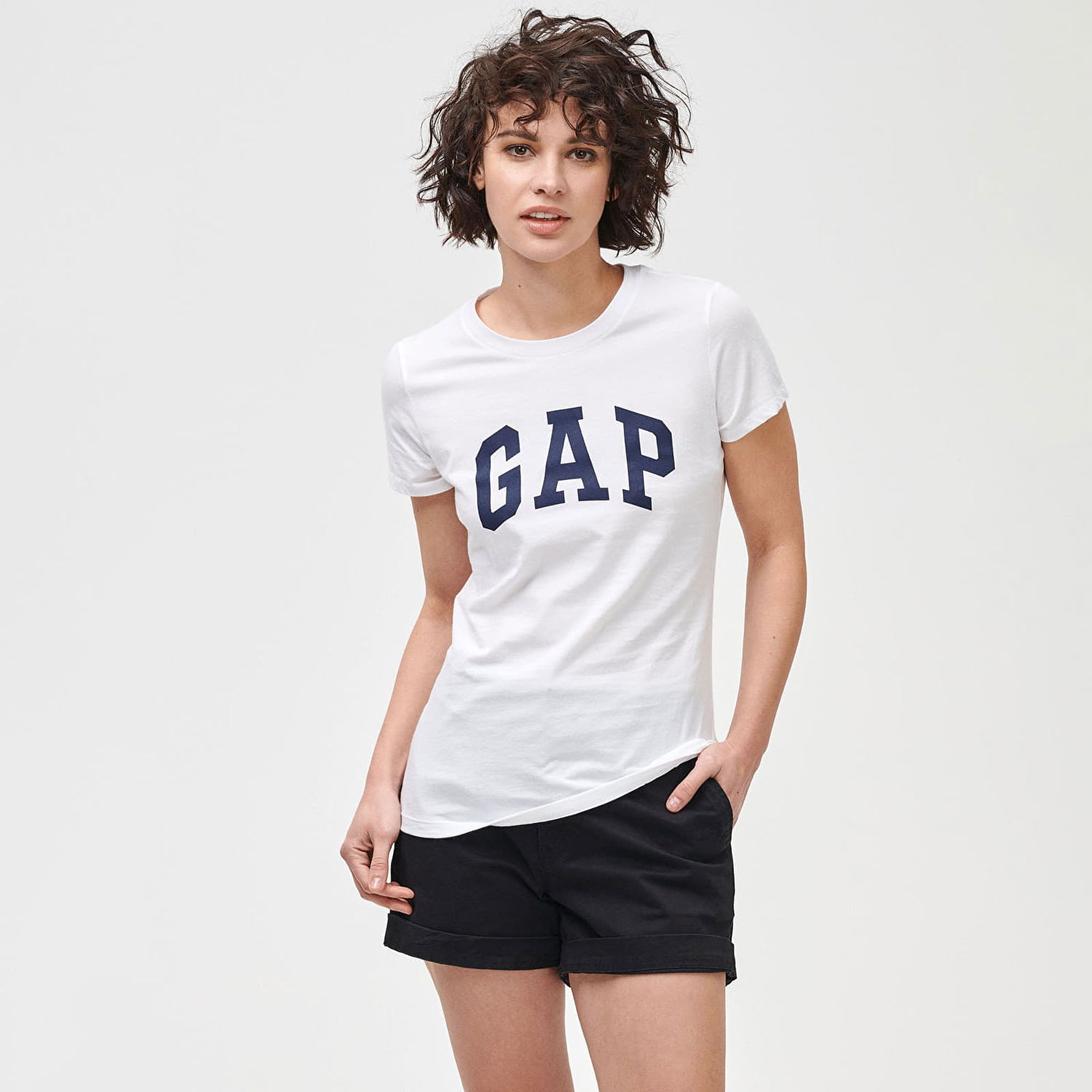 Тениска GAP Logo Tees 2Pack Pink Standard Бяло | 548683-02, 0
