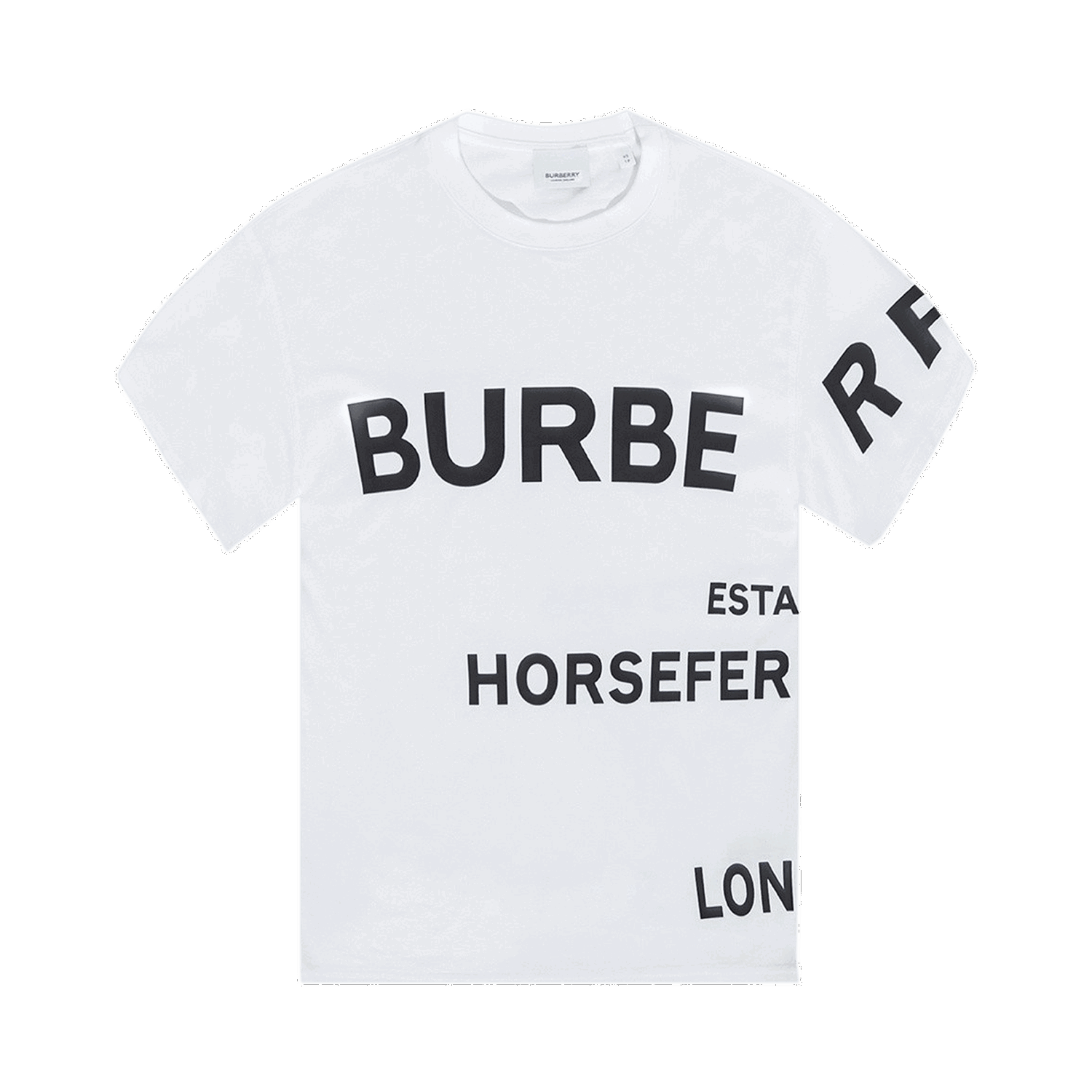 Тениска Burberry Horseferry Print Oversized T-Shirt Бяло | 8048748, 0
