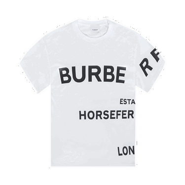 Тениска Burberry Horseferry Print Oversized T-Shirt Бяло | 8048748, 0