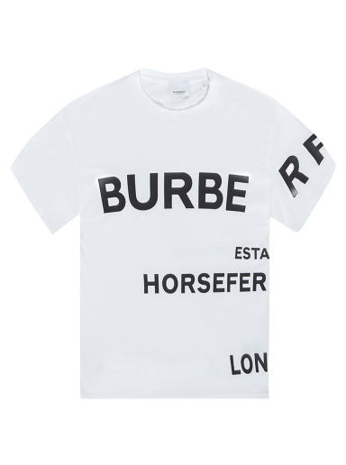 Тениска Burberry Horseferry Print Oversized T-Shirt Бяло | 8048748