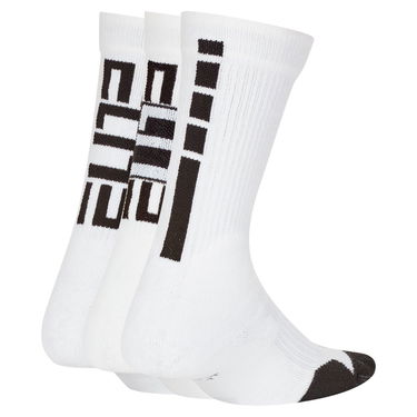 Чорапи Nike Elite Kids Basketball Crew Socks 3-Pack Бяло | CW6063-100, 2