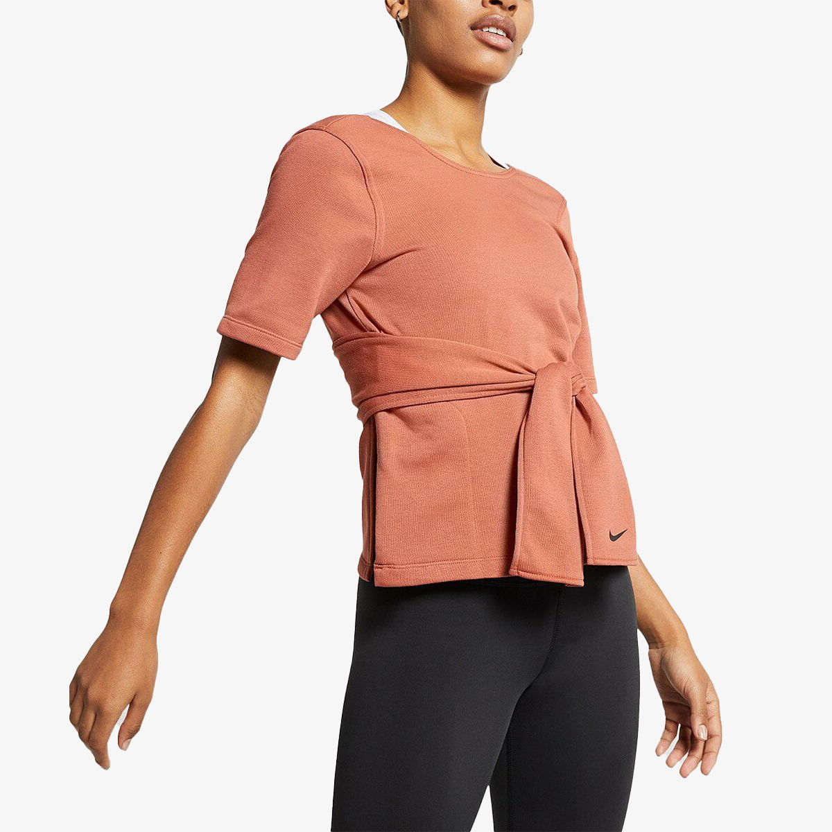 Тениска Nike Studio Wrap Short Sleeve Top Оранжево
 | AR6367-252, 0