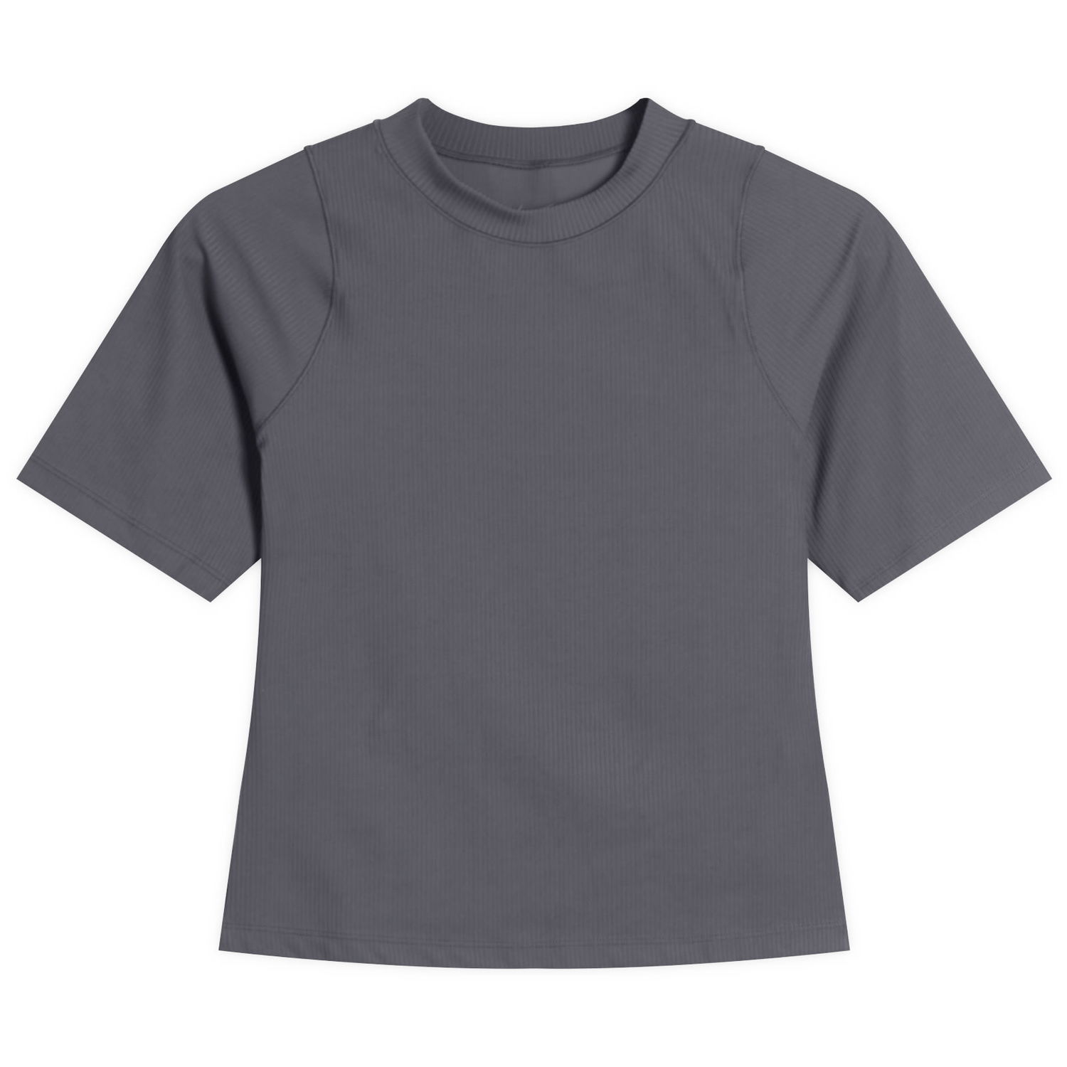 Тениска Nike Zenvy Rib Short Sleeve Top, Size X-Small Сиво | HF2772-036, 1