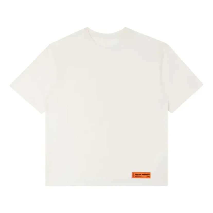 Тениска HERON PRESTON Regular Logo T-Shirt Бяло | HMAA025C99JER0010100