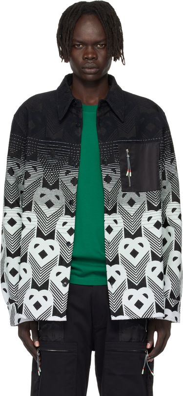 Яке Casablanca Casablanca Gradient Monogram Shirt Jacket Черно | MPF25-JK-374-01, 0