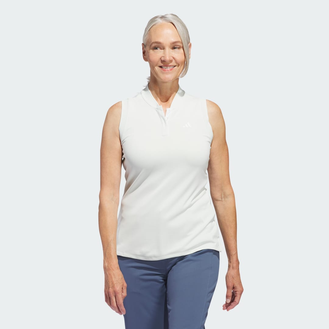 Потник adidas Performance Ultimate365 Tour HEAT.RDY Sleeveless Golf Polo Бяло | IP8654, 0
