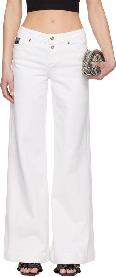 Дънки Versace Versace Jeans Couture Flared Jeans Бяло | E78HAB561_ECEWR1, 0