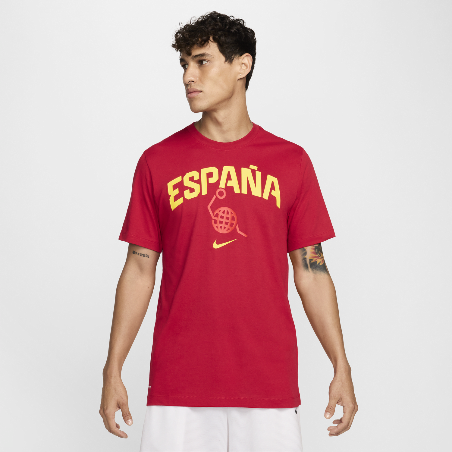 Тениска Nike Spain Basketball Tee Червено | FQ3677-687, 0