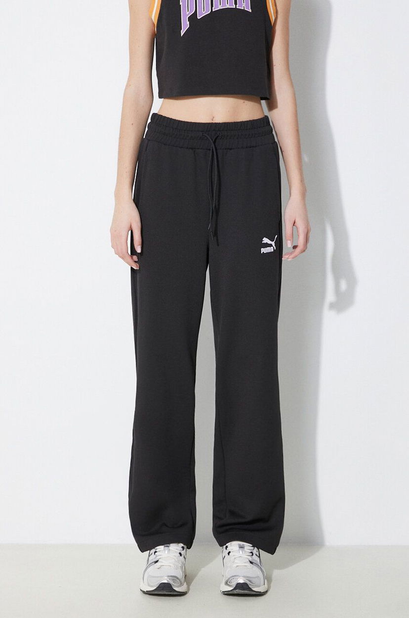 Спортни панталони Puma T7 High Waist Sweatpants Черно | 624212