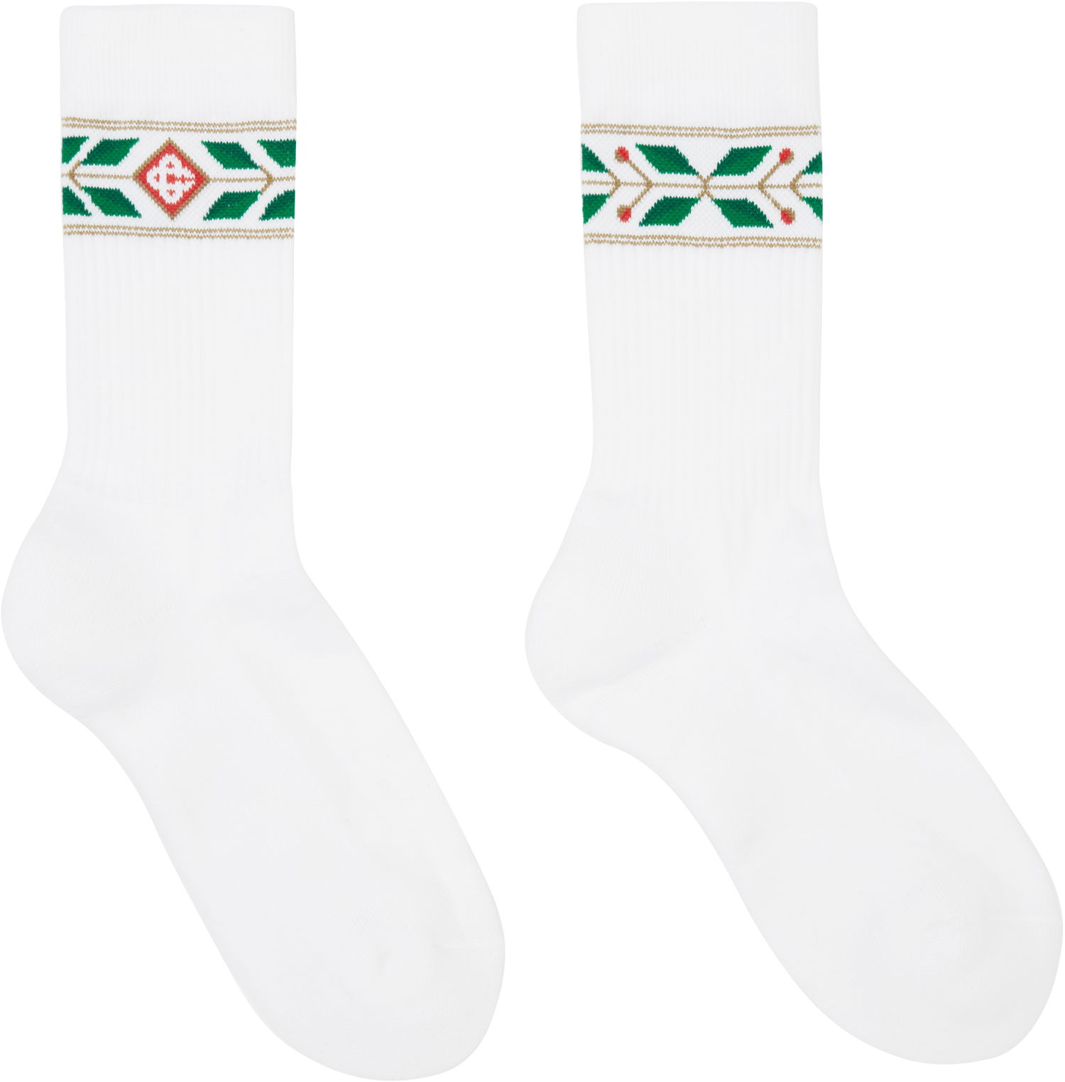 Чорапи Casablanca Laurel Sport Socks Бяло | APS25-ACC-010-01, 0