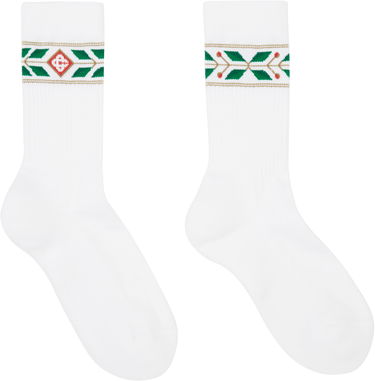 Чорапи Casablanca Laurel Sport Socks Бяло | APS25-ACC-010-01, 0