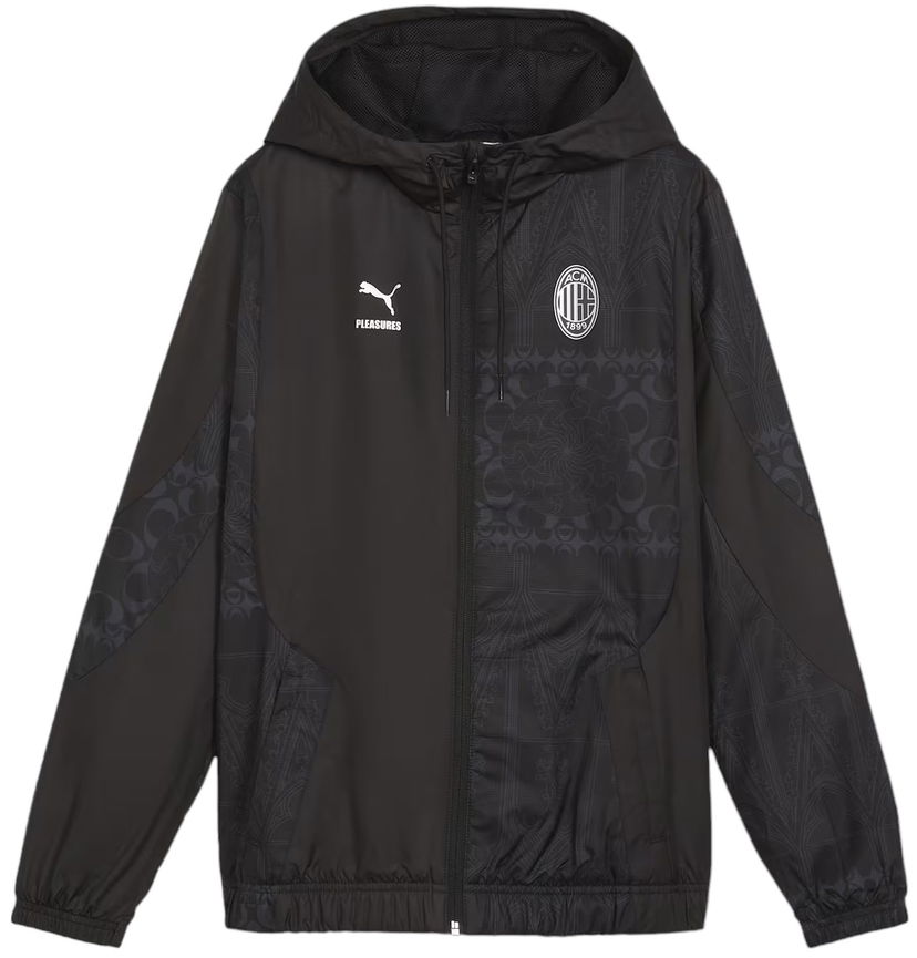 Яке Puma AC Milan x Pleasures Prematch Jacket Womens Черно | 776094-01