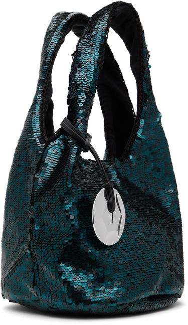 Дамска чанта JW Anderson JW Anderson Mini Sequin Shopper Bag Зелено | HB0728-FA0230, 1