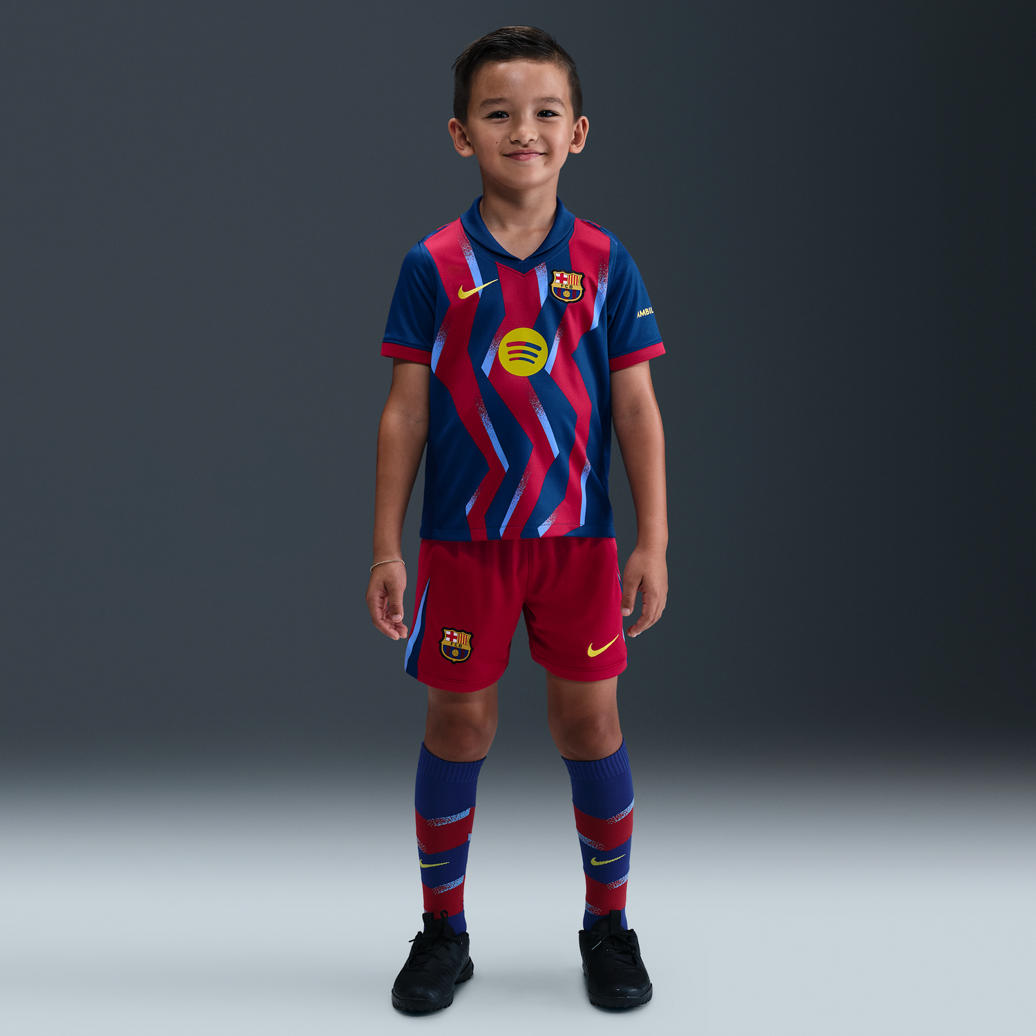 Комплект Nike F.C. Barcelona 2025/26 Stadium Fourth Football Replica 3-Piece Kit Polyester Многоцветен | FZ1306-432, 0