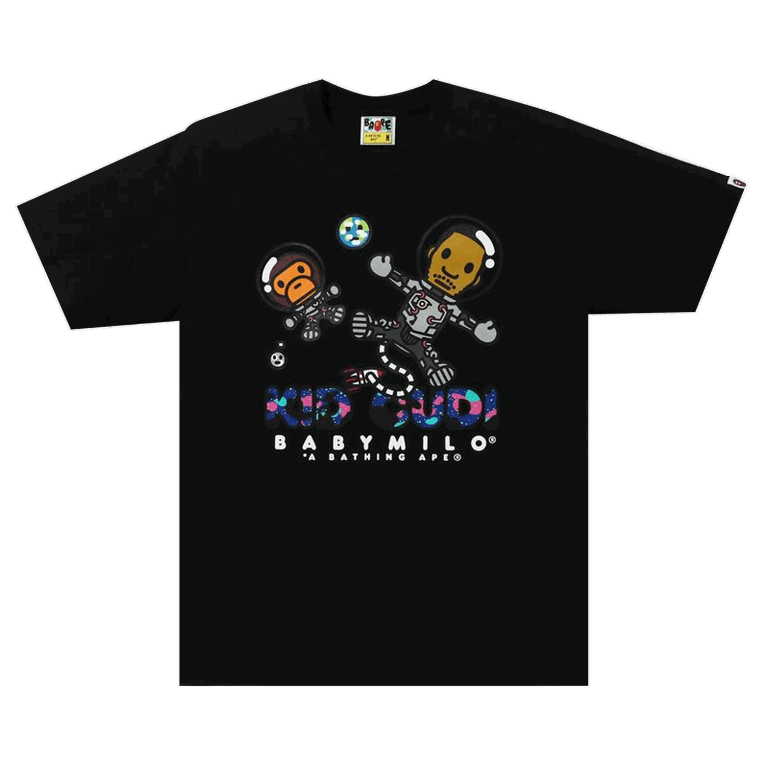 Тениска BAPE x Kid Cudi Baby Milo Moon Man Tee Черно | 2G73 110 901 BLACK, 0