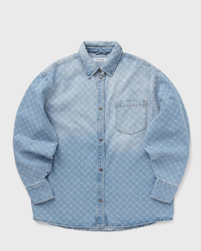 ZELLA MONOGRAM DENIM LS SHIRT