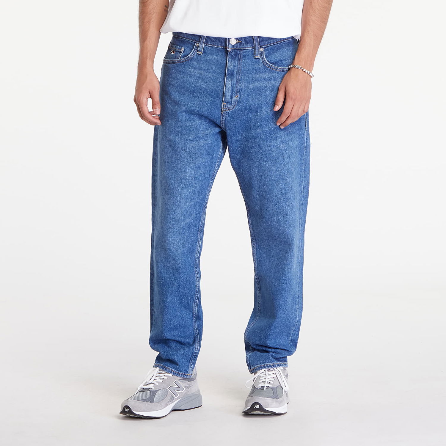 Дънки Tommy Hilfiger Dad Regular Tapered Jeans Denim Medium Синьо | DM0DM20176 1A5, 0