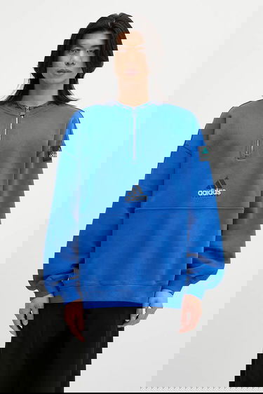 Суитчър adidas Originals adidas Originals EQT Fleece HZ Half-Zip Sweatshirt Синьо | JD0643, 0