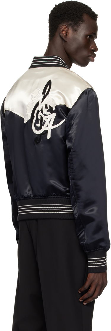 Яке бомбър AMIRI AMIRI 'MA' Music Note Satin Jacket Черно | AMOUBN1074, 2
