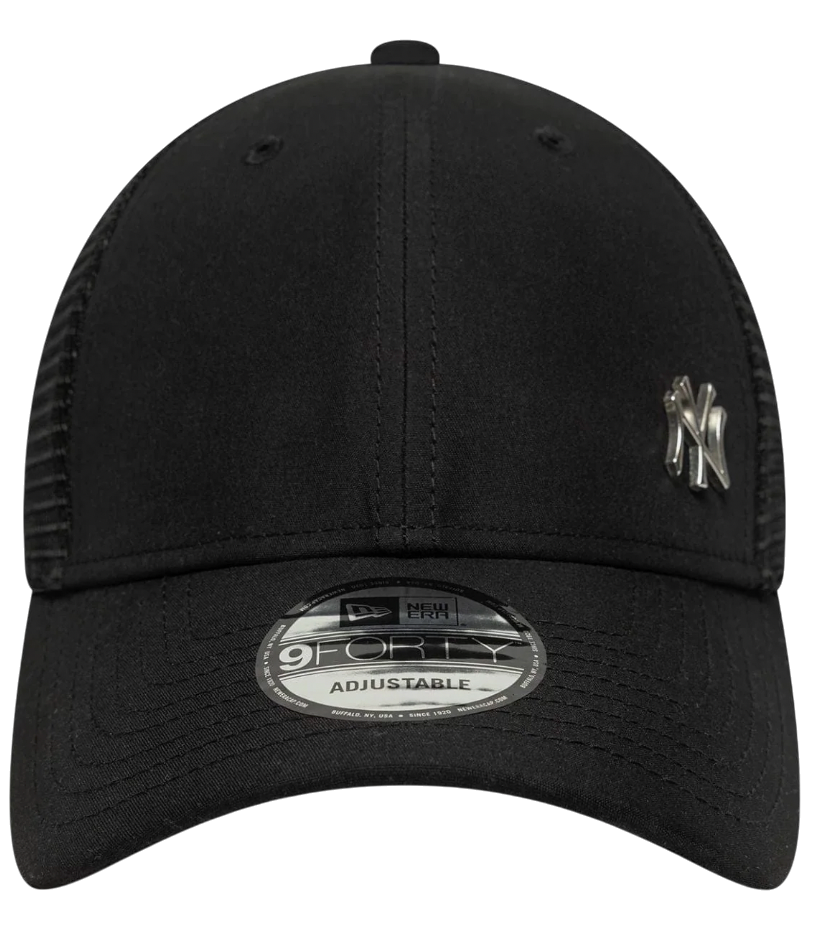Шапка с козирка New Era New Era MLB New York Yankees Flawless 9Forty Trucker Cap Черно | 60667656-60667656, 1