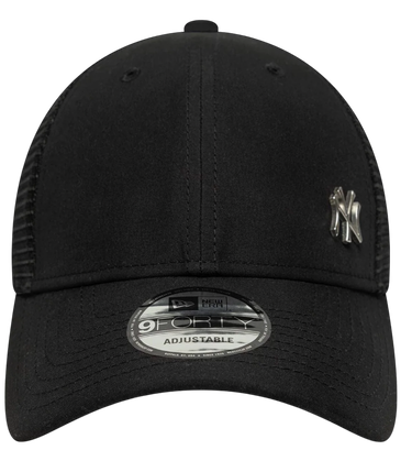 Шапка с козирка New Era New Era MLB New York Yankees Flawless 9Forty Trucker Cap Черно | 60667656-60667656, 1