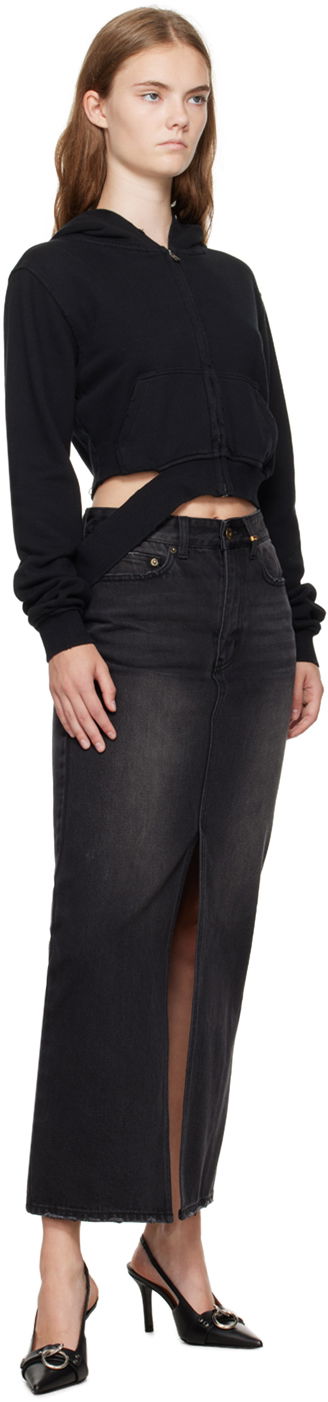 Пола We11done We11done Washed Denim Maxi Skirt Черно | WD-DS2-24-373-W-BK, 3