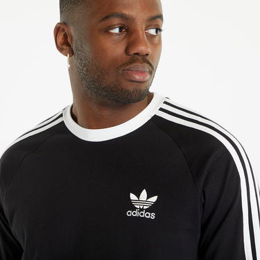 Тениска adidas Originals Long Sleeve 3 Stripe Tee Черно | IA4877, 1