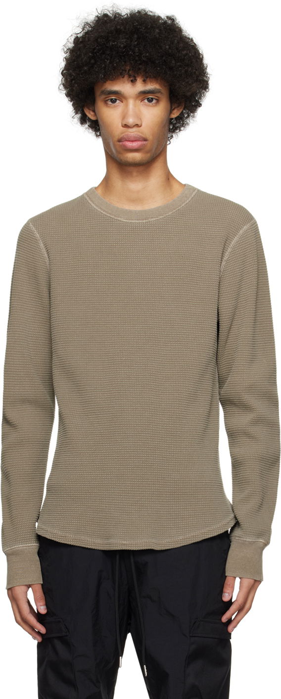 Тениска John Elliott Thermal Long Sleeve T-Shirt Зелено | B265M281020A