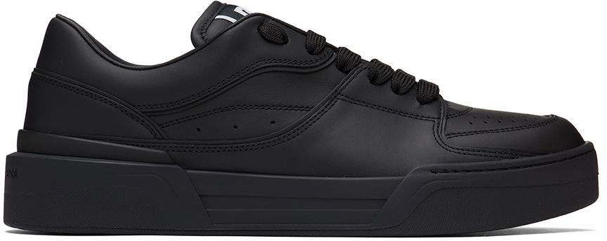 Кецове и обувки Dolce & Gabbana Black New Roma Sneakers Черно | CS2036A1065, 0