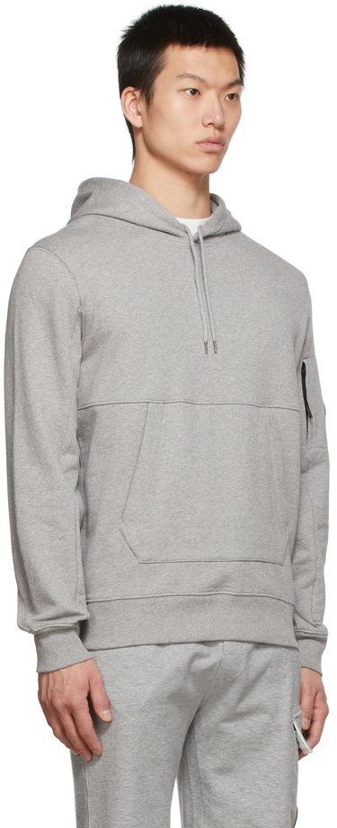Суитчър C.P. Company Diagonal Raised Fleece Pullover Hoodie Черно | 12CMSS023A005086W, 1