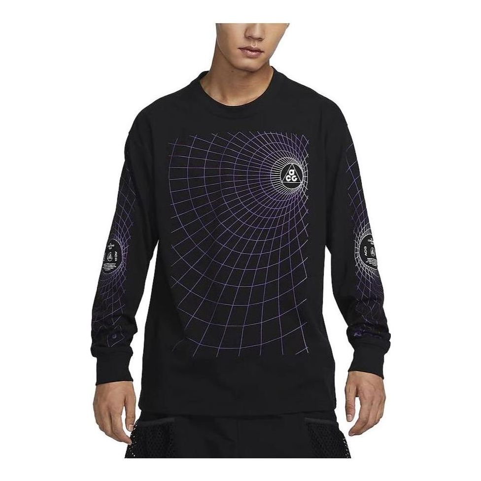 Тениска Nike ACG ACG "Manhole" Long Sleeve T-Shirt Черно | FJ1134-010, 0