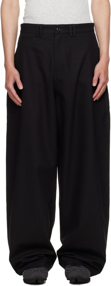 Панталони sage NATION SAGE NATION Wide Tailored Trousers Черно | S128 WIDE TAILORED TROUSER COT, 0