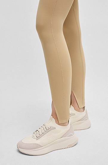 Облекло и аксесоари BOSS TTNM EVO Knitted and Suede Trainers Бяло | 50536413, 1