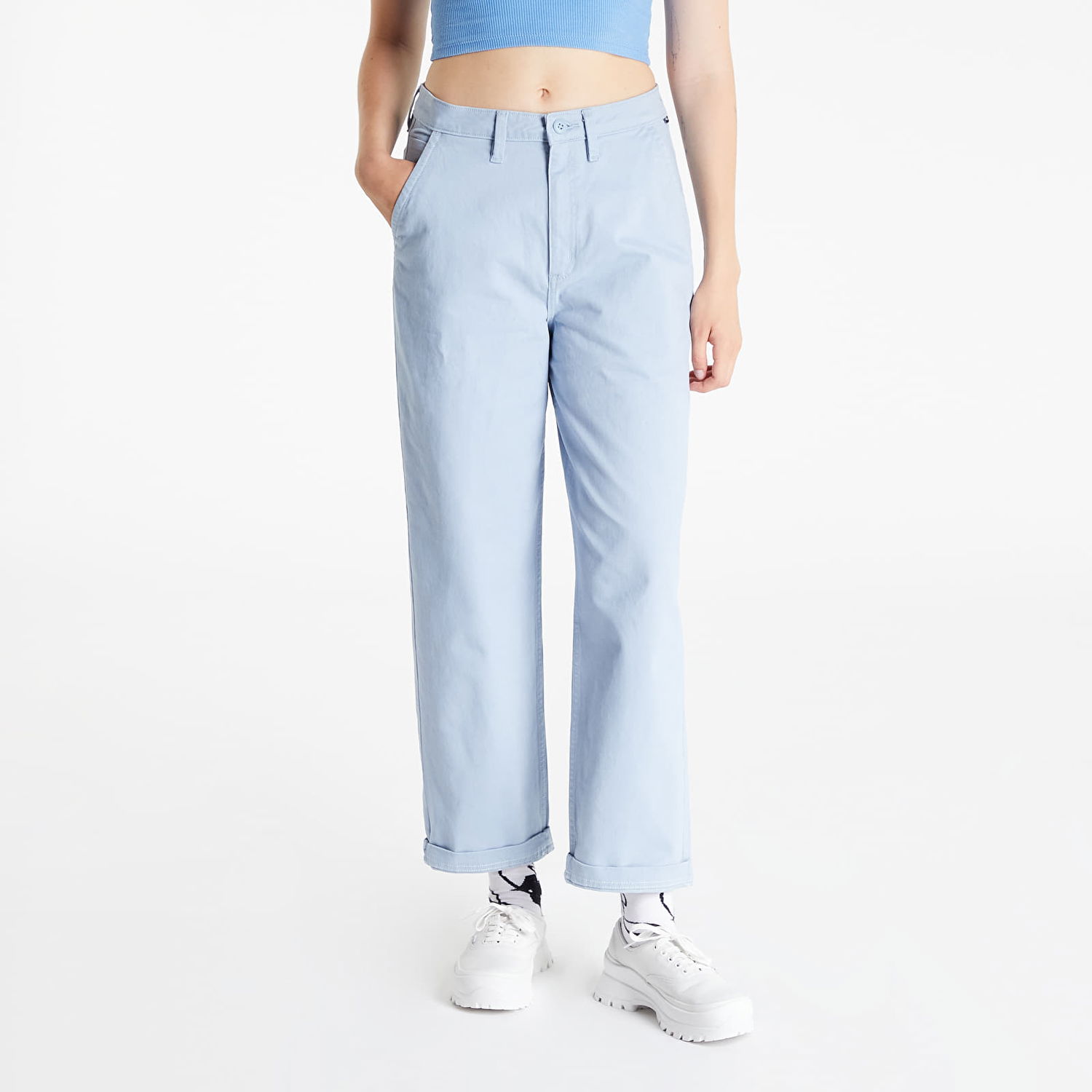 Панталони Vans Relaxed Authentic Chino Синьо | VN0A7RPABD21, 0