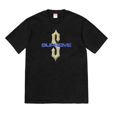 Тениска Supreme Supreme Diamonds Print T-Shirt Черно | SUP-SS18-0087