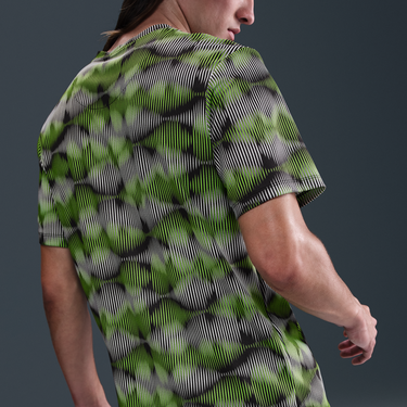 Тениска Nike Miler Short-Sleeve Running T-Shirt Зелено | IM2082-010, 3