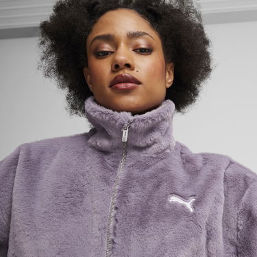 Суитчър Puma Women's Soft Fleece Jacket Лилаво | 626517_30, 4